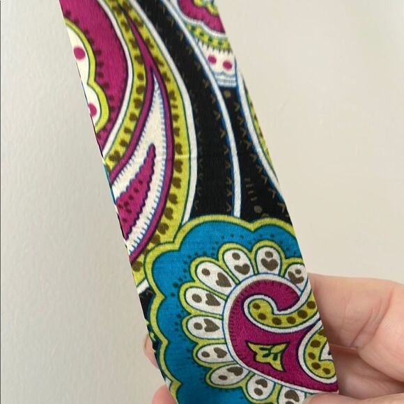 Vera Bradley Silk Limited Edition Daphne Vibrant Paisley Shoulder Bag NWT - Picture 5 of 12